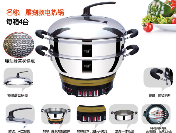 不沾電熱鍋 不沾電熱鍋
